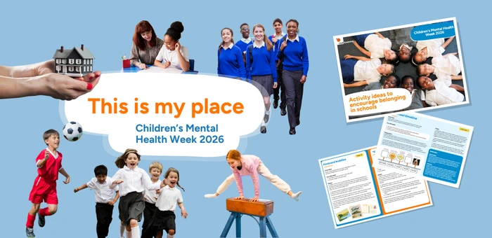 a banner showing our free resources available for children's mental health week 2024